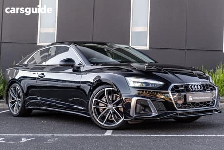 Black 2021 Audi A5 Coupe 45 Tfsi Quattro S Line Mhev