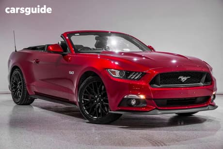 Red 2017 Ford Mustang Convertible Gt 5.0 V8