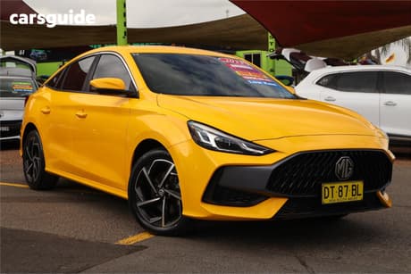 Yellow 2023 MG MG5 Sedan Essence