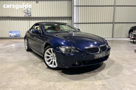 Blue 2006 BMW 650CI Convertible 50Ci