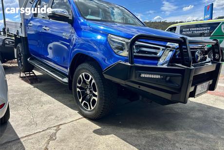 Blue 2022 Toyota Hilux Double Cab Chassis Sr5 (4X4)