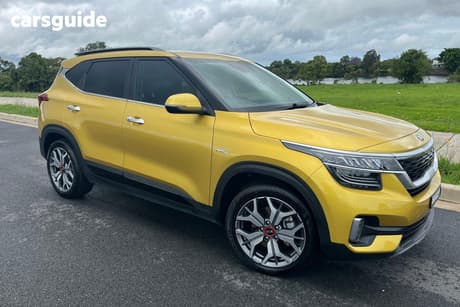 Yellow 2020 Kia Seltos Wagon Gt Line (Awd)