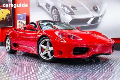 Red 2003 Ferrari 360 Convertible Spider
