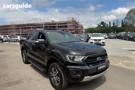 Black 2020 Ford Ranger Double Cab Pick Up Wildtrak 2.0 (4X4)