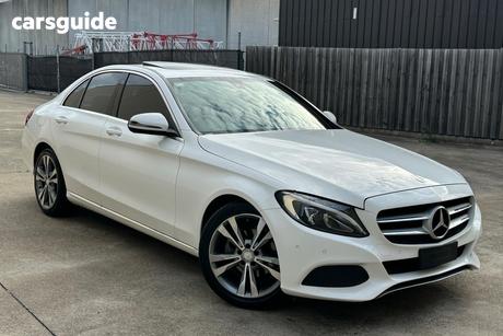 White 2016 Mercedes-Benz C200 Sedan D
