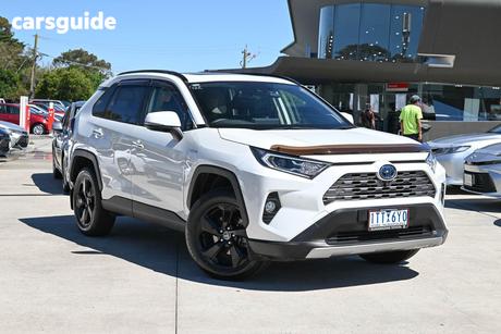White 2021 Toyota RAV4 Wagon Cruiser (2Wd) Hybrid