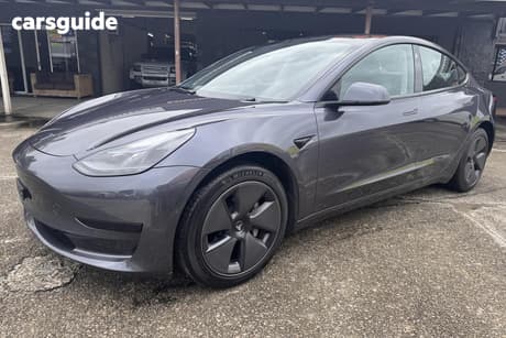 Grey 2023 Tesla Model 3 Sedan Rear-Wheel Drive