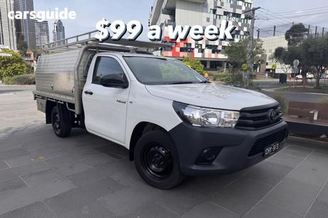 White 2023 Toyota Hilux Cab Chassis Workmate (4X2)
