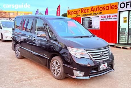 Black 2016 Nissan Serena Wagon Highway Star G (Hybrid)