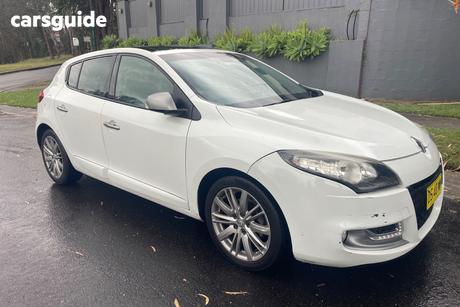 White 2013 Renault Megane Hatchback Gt-Line Premium
