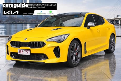 Yellow 2018 Kia Stinger Sedan Gt (Black Leather)