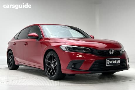Red 2022 Honda Civic Hatchback Vti-Lx