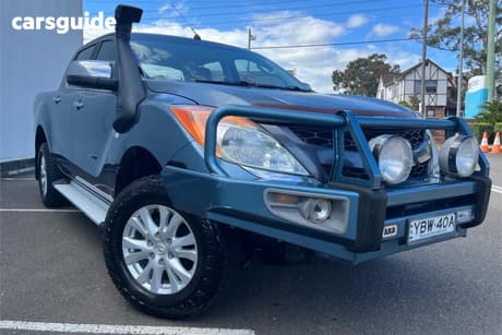 Blue 2013 Mazda BT-50 Dual Cab Utility Xtr (4X4)