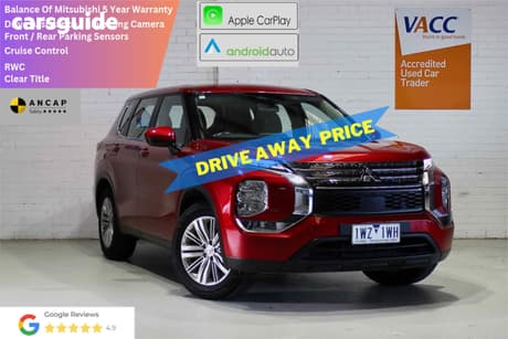 Red 2023 Mitsubishi Outlander Wagon Es 5 Seat (2Wd)