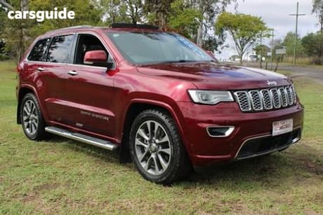 Red 2017 Jeep Grand Cherokee Wagon Overland (4X4)