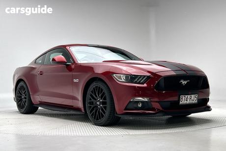 Red 2017 Ford Mustang Coupe Fastback Gt 5.0 V8