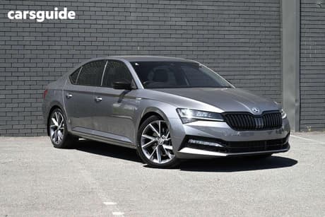 Grey 2023 Skoda Superb Sedan Sportline 206Tsi (4X4)