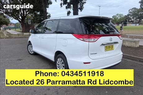 White 2018 Toyota Tarago Wagon Gli