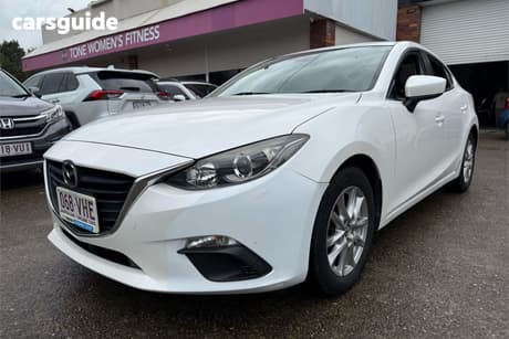 White 2014 Mazda 3 Sedan Touring