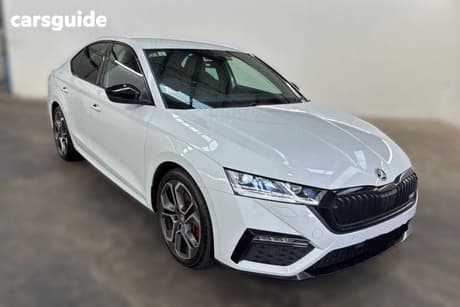 White 2023 Skoda Octavia Wagon Rs 180Tsi