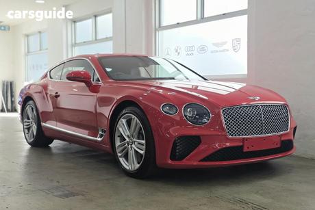 Red 2019 Bentley Continental Coupe Gt