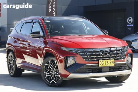 Red 2021 Hyundai Tucson Wagon Highlander N Line (Awd)