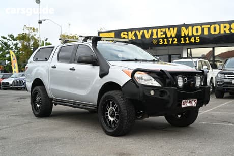 Silver 2014 Mazda BT-50 Dual Cab Utility Xt (4X4)