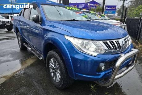Blue 2016 Mitsubishi Triton Dual Cab Utility Gls (4X4)