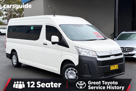 White 2020 Toyota HiAce Bus Slwb Commuter (12 Seats)