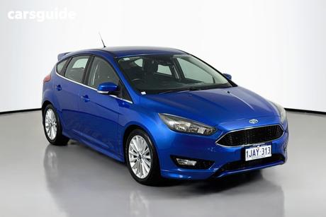 Blue 2017 Ford Focus Hatchback Sport