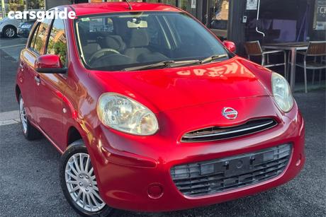 Red 2012 Nissan Micra Hatchback St-L