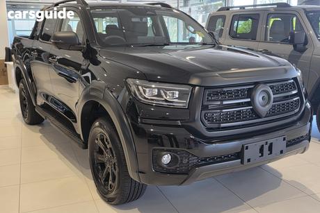 Black 2026 GWM Cannon Dual Cab Utility Hi4-T Phev Vanta
