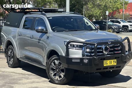 Silver 2024 GWM UTE Dual Cab Chassis Tray Cannon-L (4X4)