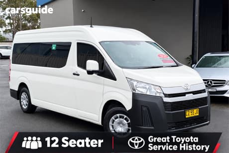 White 2020 Toyota HiAce Bus Slwb Commuter (12 Seats)