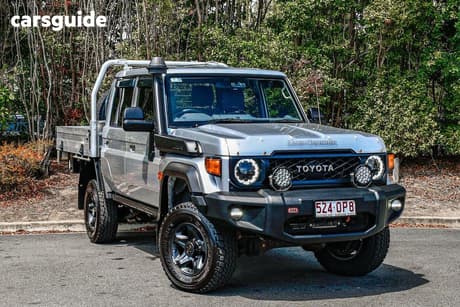 Silver 2025 Toyota Landcruiser 70 Series Double Cab Chassis Lc79 Gxl + Diff Locks