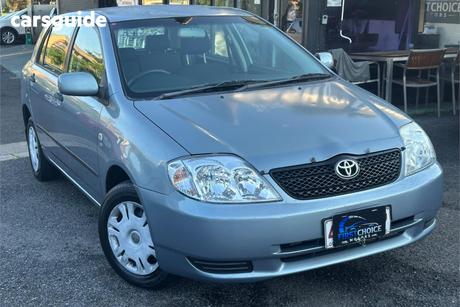 Blue 2002 Toyota Corolla Wagon Ascent