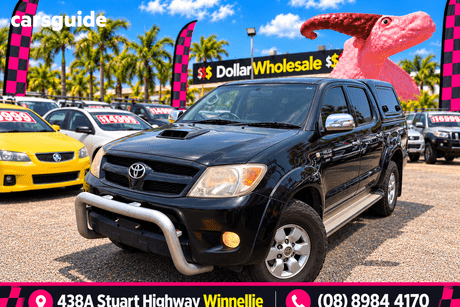 Black 2008 Toyota Hilux Dual Cab Pick-up Sr5 (4X4)