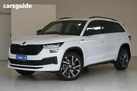 White 2023 Skoda Kodiaq Wagon Sportline (4X4) 132Tsi