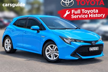 Blue 2022 Toyota Corolla Hatchback Ascent Sport Hybrid