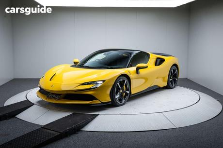 Yellow 2022 Ferrari SF90 Spider Convertible F173 4WD
