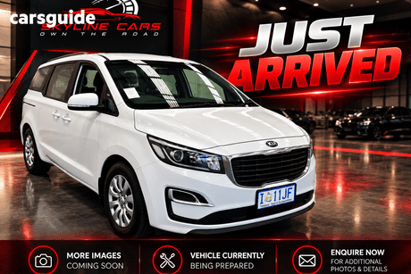 White 2019 Kia Carnival Wagon S