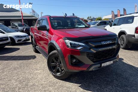 Red 2026 Isuzu D-MAX Crew Cab Utility X-Terrain (4X4)