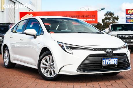 White 2025 Toyota Corolla Sedan Ascent Sport Hev + Conv Pk