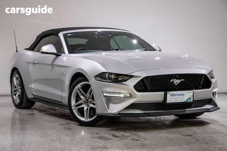 Silver 2019 Ford Mustang Convertible Gt 5.0 V8