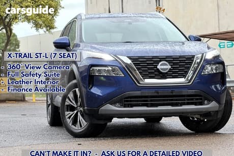 Blue 2024 Nissan X-Trail Wagon St-L (4Wd) 7 Seat