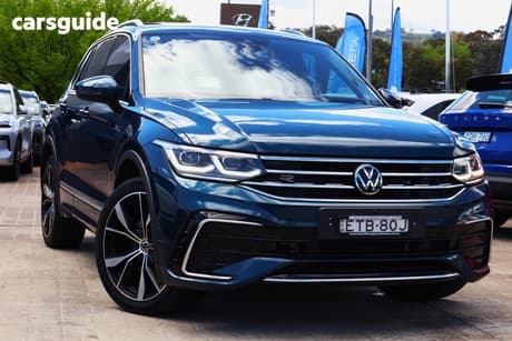Blue 2022 Volkswagen Tiguan Wagon 162Tsi R-Line