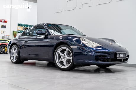 Blue 2002 Porsche 911 Coupe Carrera
