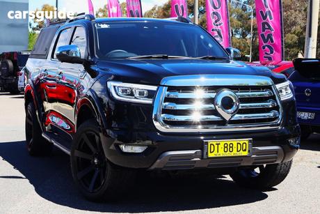 Black 2022 GWM UTE Dual Cab Utility Cannon-X (4X4)