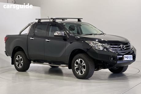 Black 2018 Mazda BT-50 Dual Cab Utility Gt (4X4)