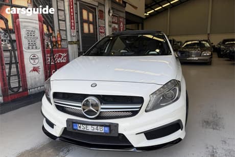 White 2014 Mercedes-Benz A45 Hatchback Amg